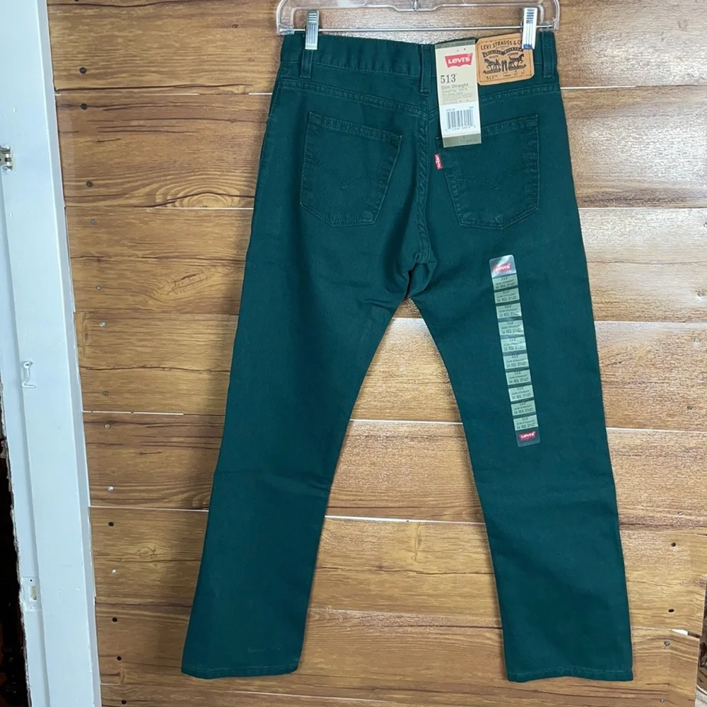 Levi’s 513 boys slim straight fit ponderosa pine pant size 14 27 X 27